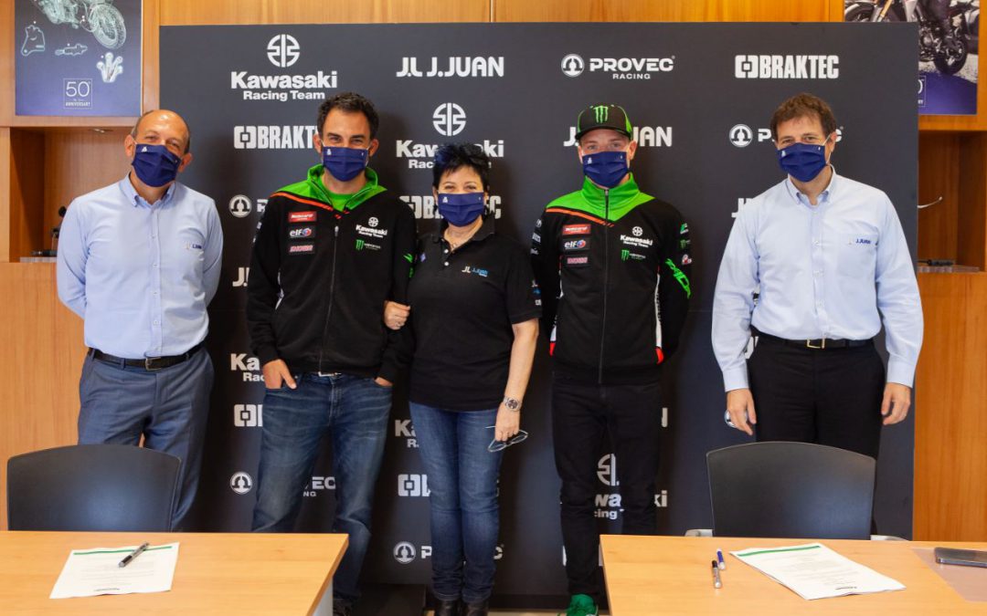 J.Juan 、 Kawasakiと スーパーバイクでのスポンサー契約を更新