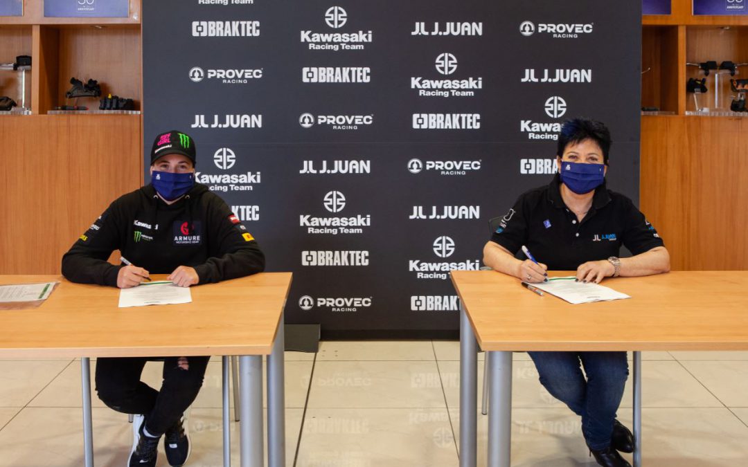 J.Juan y Kawasaki Provec renuevan su patrocinio en el WorldSSP300